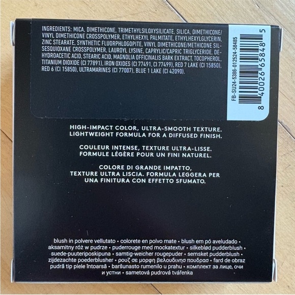 NWT FENTY BEAUTY BLUSH Wine Plum Color Full Size Product with Box - Picture 11 of 12